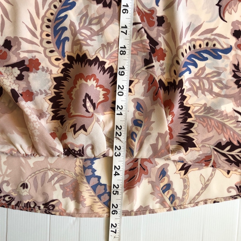 Basque 12 Pink Long Sleeve Lightweight Faux Wrap Blouse Top Workwear Business - Picture 8 of 8